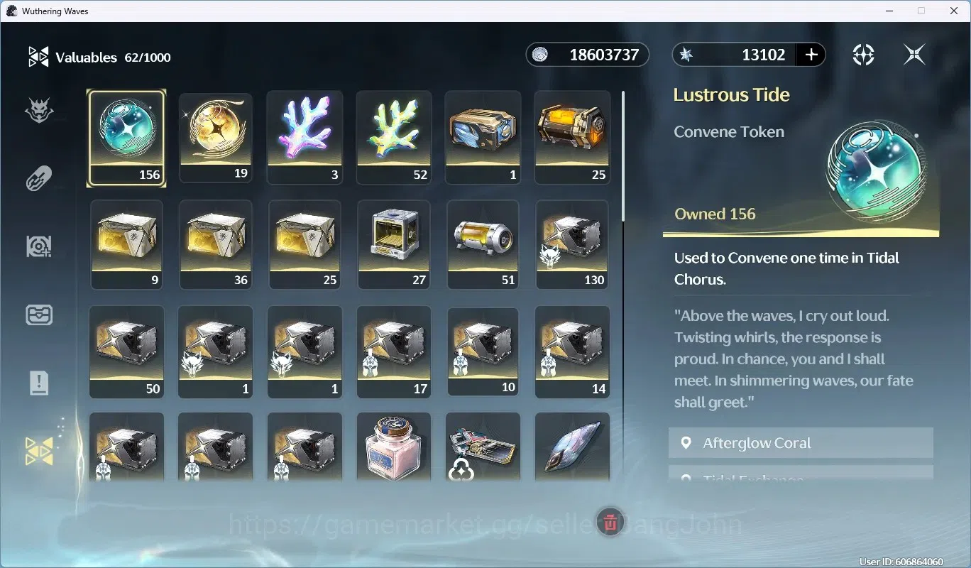 Wuthering Waves Accounts EU | UL 49 | Rank 5 | 2 Char Limit [Lucy RC6, Rebe image 9
