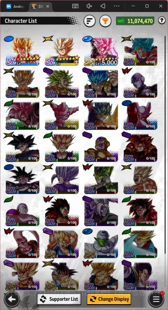 Dragon Ball Legends Accounts Android | Lvl 148|11M Total Power|404 CC|1 LR Goku image 10