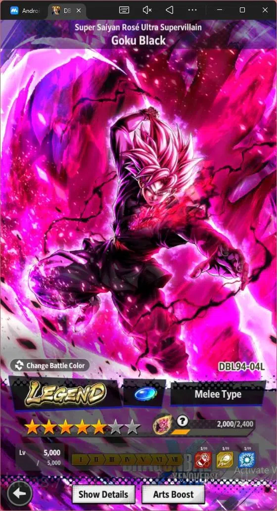Dragon Ball Legends Accounts Android | Lvl 148|11M Total Power|404 CC|1 LR Goku image 7
