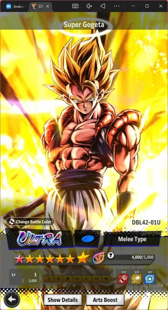 Dragon Ball Legends Accounts Android | Lvl 148|11M Total Power|404 CC|1 LR Goku image 9