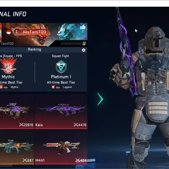 Blood Strike Accounts Collab Skin ASIA|2 ETERNAL: Kala-Whisper, QBZ95-Whisper|1 ULTRA Melee: Butterfly Knife-Synthwave|2