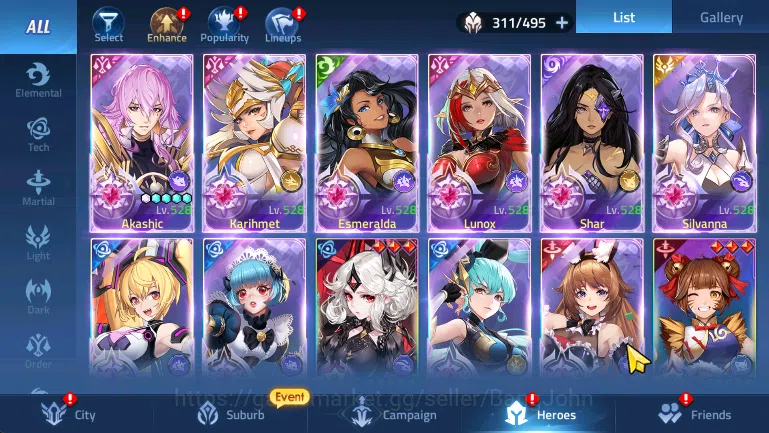 Mobile Legends: Adventure Accounts Server 70xxx Lvl347 | 10 Hero Nexus | 46 Hero Awak image 2