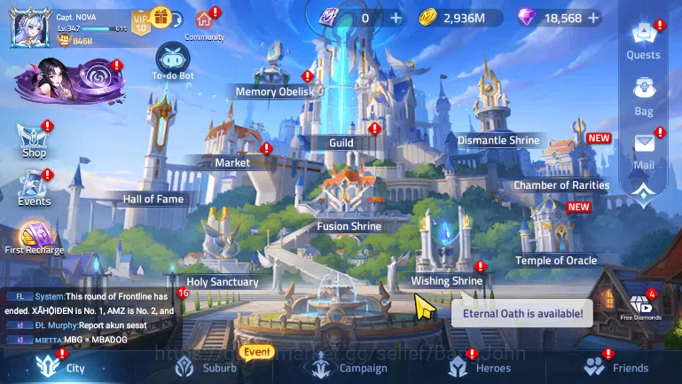 Mobile Legends: Adventure Accounts Server 70xxx Lvl347 | 10 Hero Nexus | 46 Hero Awak image 5