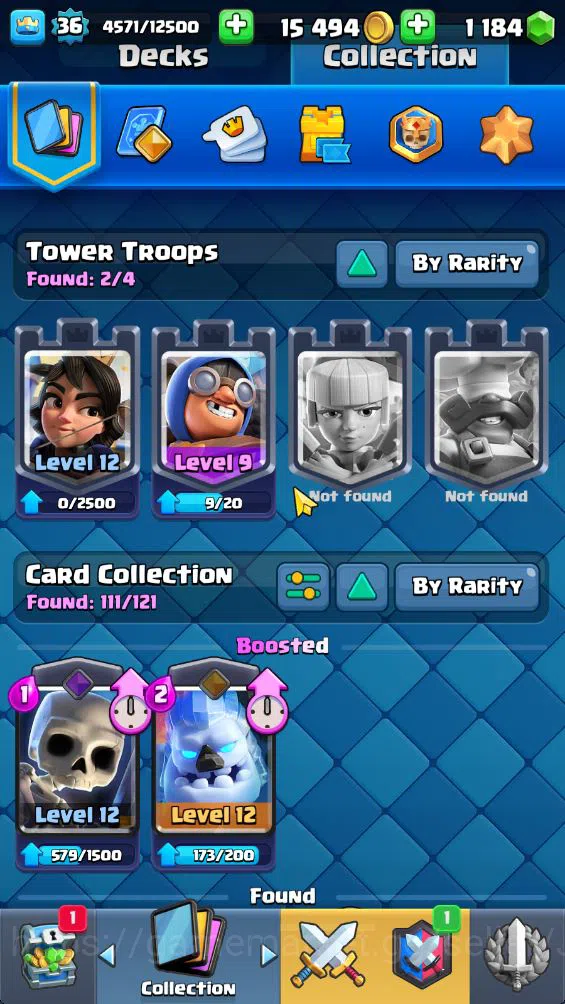 Clash Royale Accounts Midgame Lvl 36|Trophy 5274|KTL 12|Limited Skin|Card 111|0 Hero 7 EVO 0 Champ 20 Legendary 32 Epic,30 4