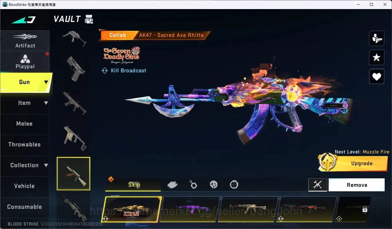 Blood Strike Accounts ASIA | 2 7DS: AK47, Kar98k | 1 AOT: KAG-6 | 4 ULTR image 4