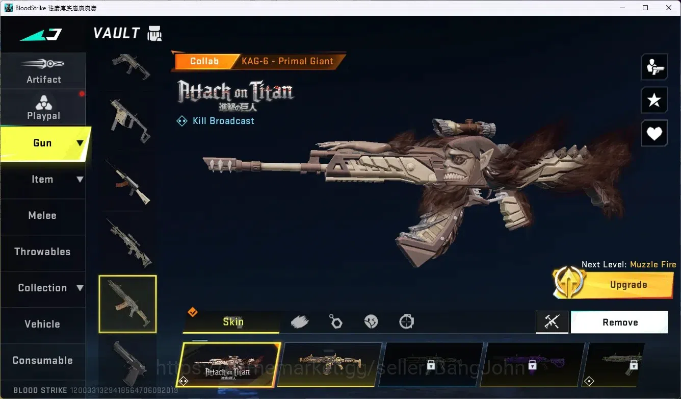 Blood Strike Accounts ASIA | 2 7DS: AK47, Kar98k | 1 AOT: KAG-6 | 4 ULTR image 5