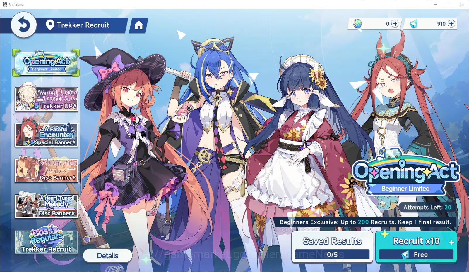 Stella Sora Accounts GLOBAL Fresh Starter Lv 1 | 1 SSR Limit (Fuyuka) + 7 SR Trekker | 20 Sprout Ticket & 3000 SilverD 5