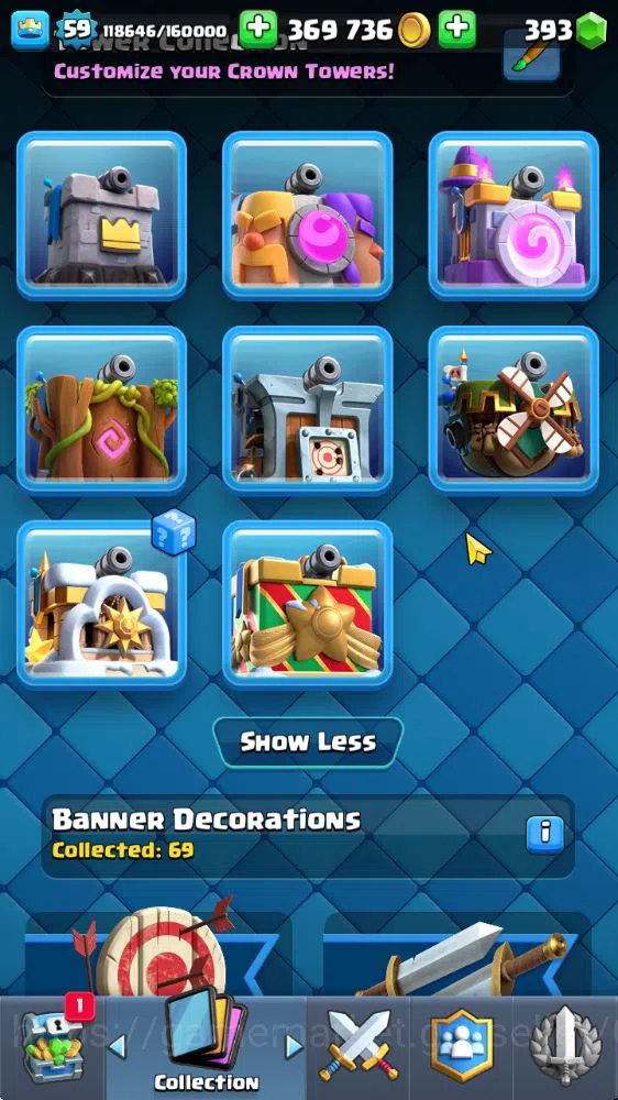 Clash Royale Accounts Midgame Lv 59|Trophy 11976|KTL 11|Limited Skin|Card 121| 3 Hero 12 EVO 8 Champ 21 Legendary 33 Epic 30 10