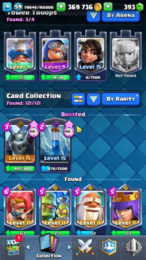 Clash Royale Accounts Midgame Lv 59|Trophy 11976|KTL 11|Limited Skin|Card 121| 3 Hero 12 EVO 8 Champ 21 Legendary 33 Epic 30 13