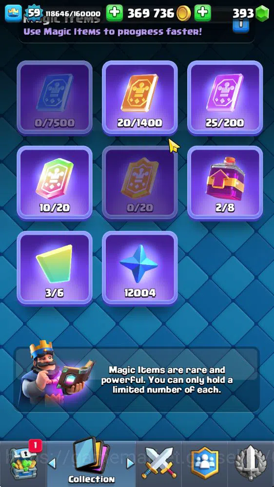Clash Royale Accounts Midgame Lv 59|Trophy 11976|KTL 11|Limited Skin|Card 121| 3 Hero 12 EVO 8 Champ 21 Legendary 33 Epic 30 6
