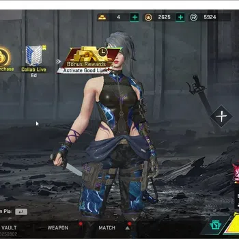 Blood Strike Accounts Collab Skin ASIA|ETERNAL MP7-Tidesong|2 Collab AOT[KATYA Titan,M4A1]|ULTRA Melee The iron strikes|6