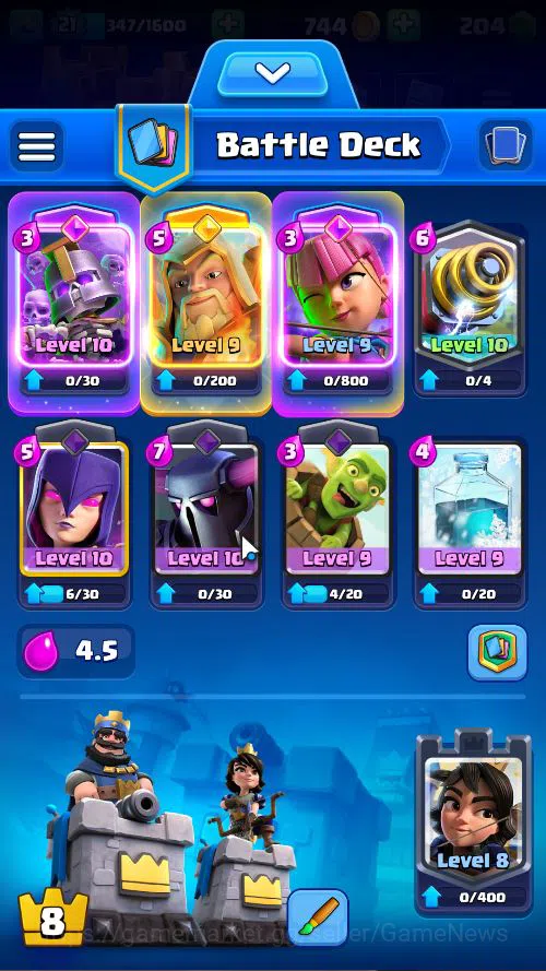 Clash Royale Accounts Midgame Lv 21|Trophy 3668|KTL 8|Limited Skin|Total Card 62| 1 HERO 2 EVO 1 Legendary 15 Epic 21 Rare 3