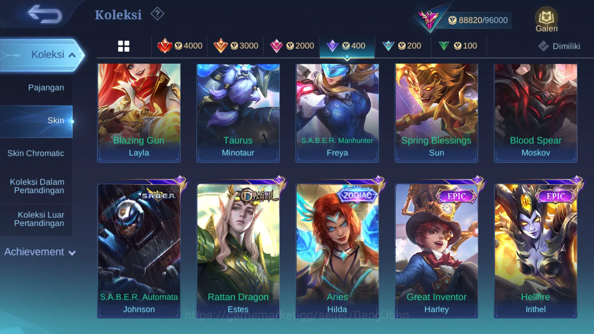 Mobile Legends: Bang Bang Accounts Hero 131|Skin 321|Legend Saber|TF Roger|KP Thamuz| image 10