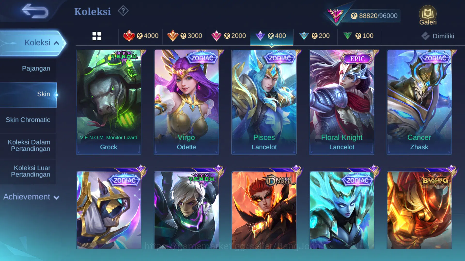 Mobile Legends: Bang Bang Accounts Hero 131|Skin 321|Legend Saber|TF Roger|KP Thamuz| image 11