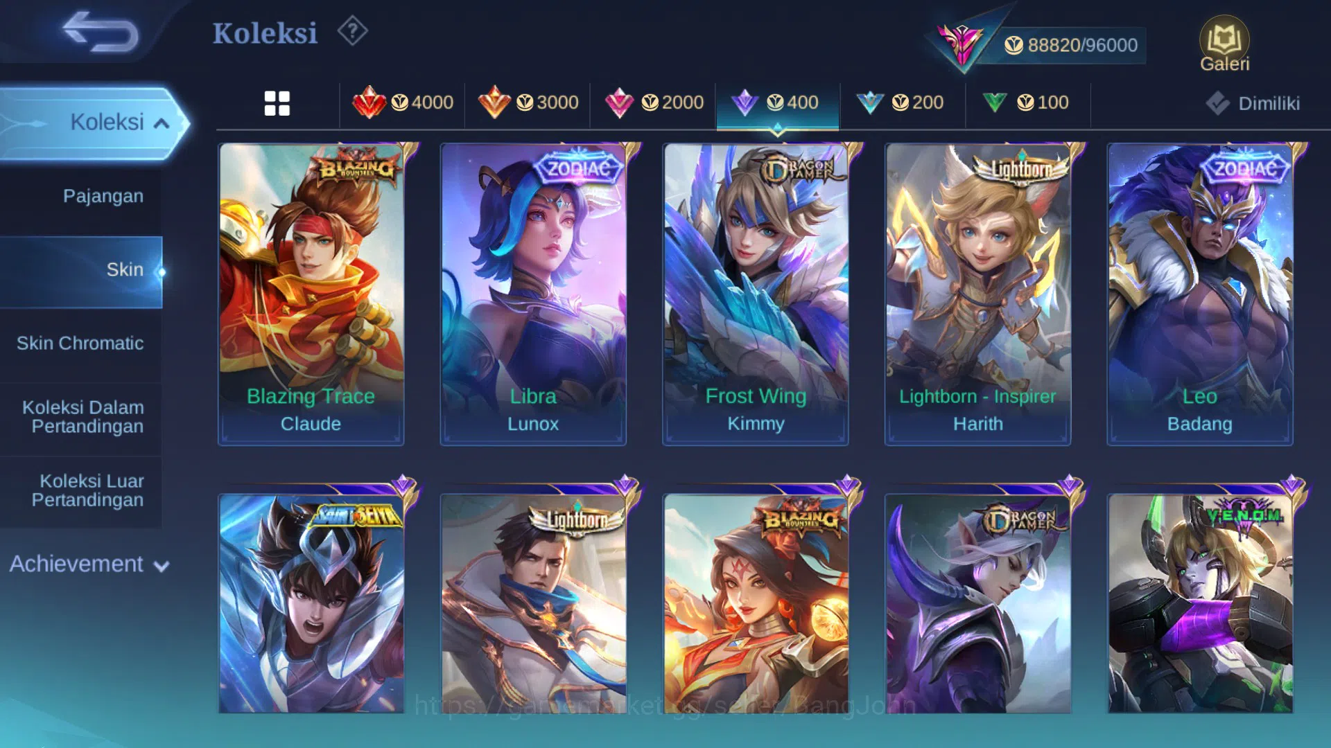 Mobile Legends: Bang Bang Accounts Hero 131|Skin 321|Legend Saber|TF Roger|KP Thamuz| image 12