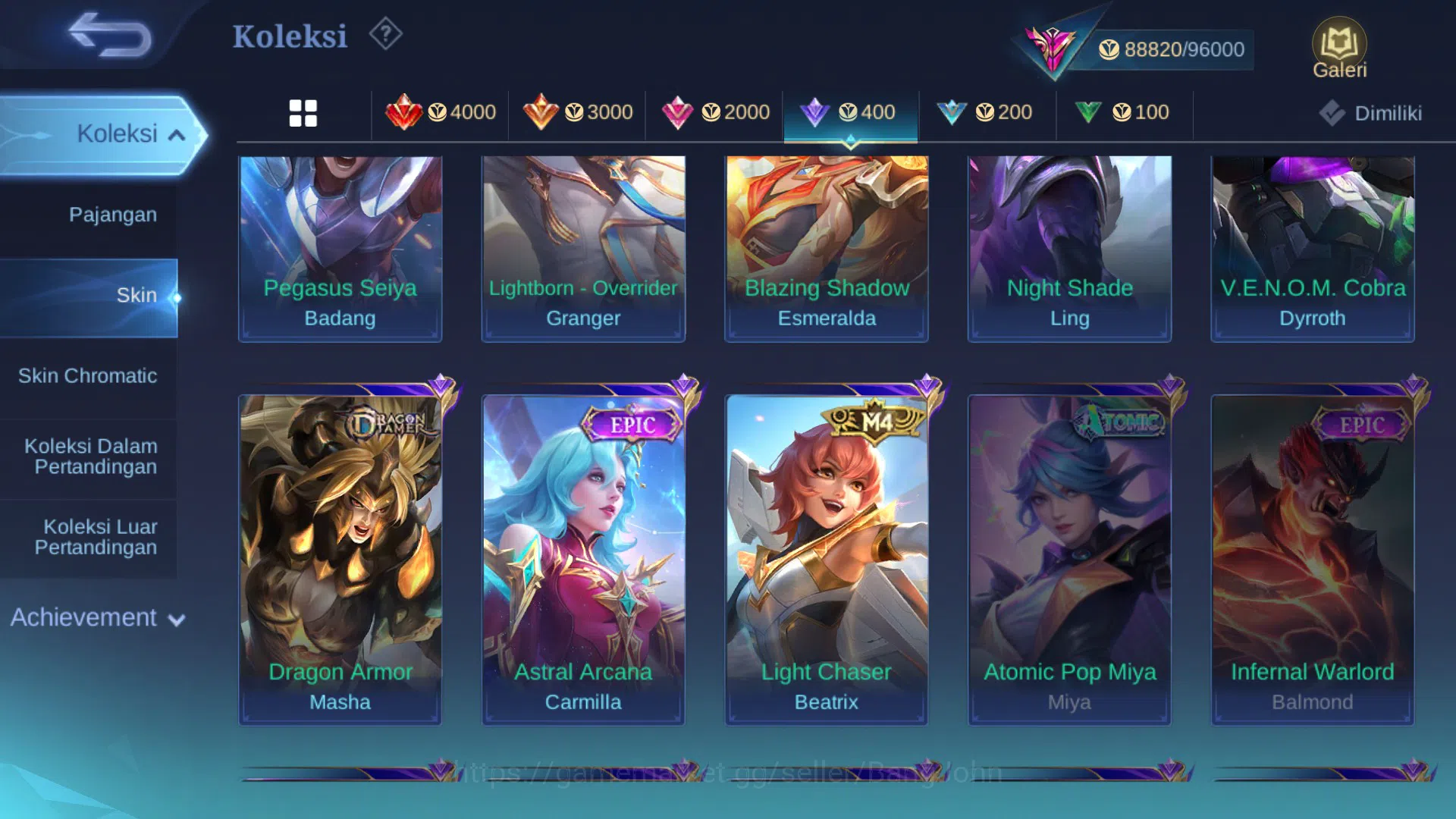 Mobile Legends: Bang Bang Accounts Hero 131|Skin 321|Legend Saber|TF Roger|KP Thamuz| image 13