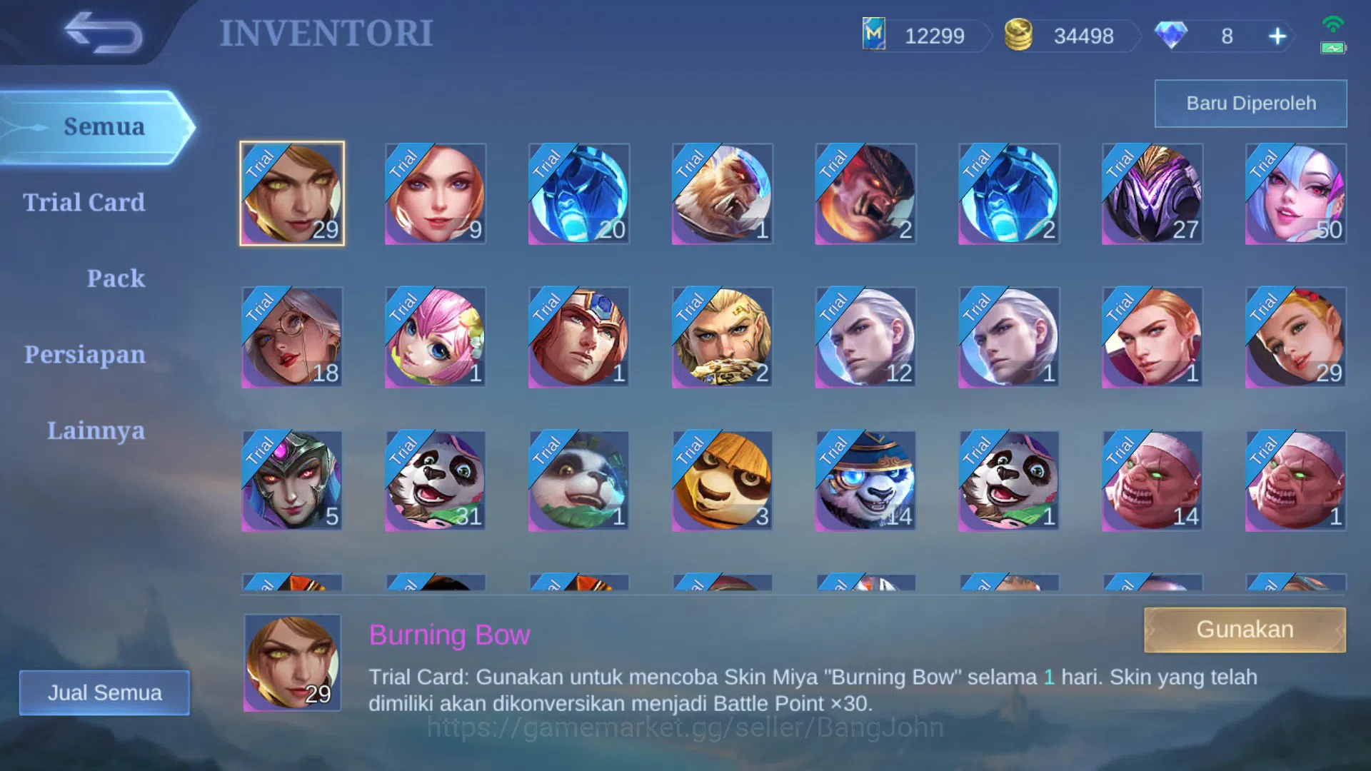 Mobile Legends: Bang Bang Accounts Hero 131|Skin 321|Legend Saber|TF Roger|KP Thamuz| image 18