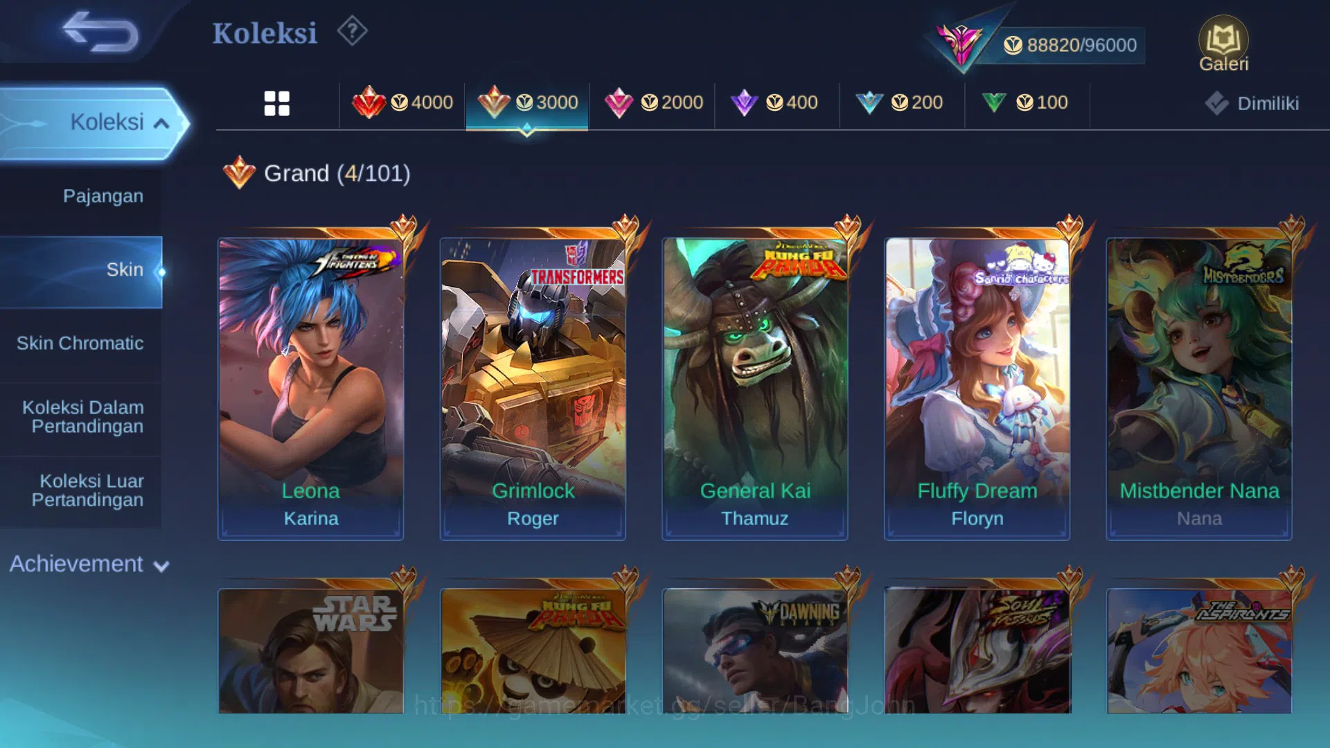 Mobile Legends: Bang Bang Accounts Hero 131|Skin 321|Legend Saber|TF Roger|KP Thamuz| image 7