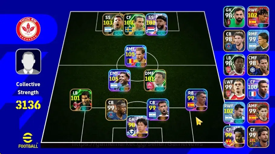 eFootball Accounts Legends & Iconic Players Android|Epic Zlatan Ibrahimovic,Sergio Aguero,Mark van Bommel,Serginho|Showtime 1