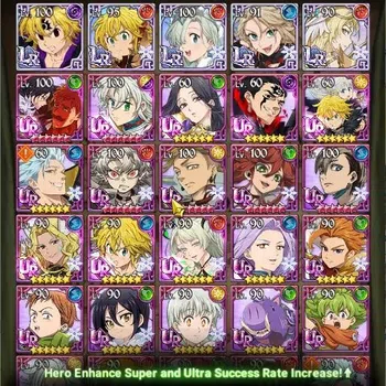 The Seven Deadly Sins: Grand Cross Accounts Others ASIA|2.65M Power|300 Diamod|5LR+10 UR(Nemesis