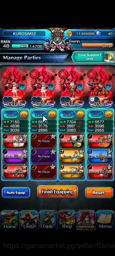Grand Summoners Accounts Global|Rank 48|15 Ascend+6 TW|[2x SMiyu,Emiya,Kami image 3