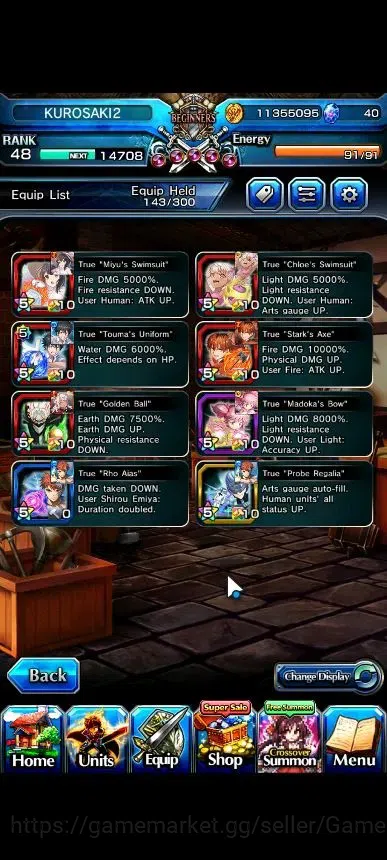 Grand Summoners Accounts Global|Rank 48|15 Ascend+6 TW|[2x SMiyu,Emiya,Kami image 5