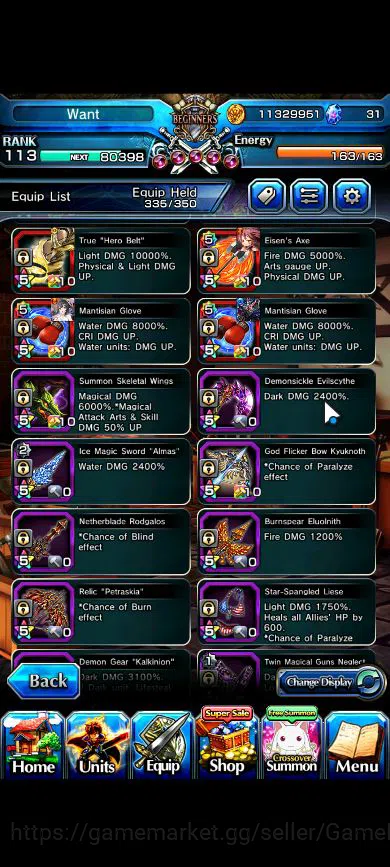 Grand Summoners Accounts Global|Rank 113|16 Ascend|RoyTW,LizaTW,FrierenTW,S image 10