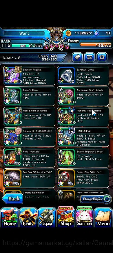Grand Summoners Accounts Global|Rank 113|16 Ascend|RoyTW,LizaTW,FrierenTW,S image 16