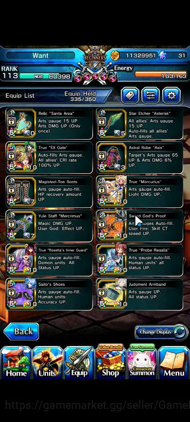 Grand Summoners Accounts Global|Rank 113|16 Ascend|RoyTW,LizaTW,FrierenTW,S image 18