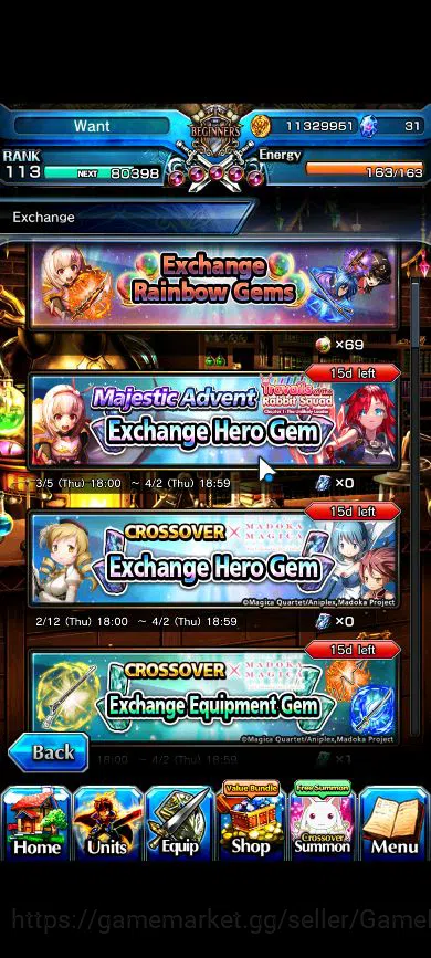 Grand Summoners Accounts Global|Rank 113|16 Ascend|RoyTW,LizaTW,FrierenTW,S image 19