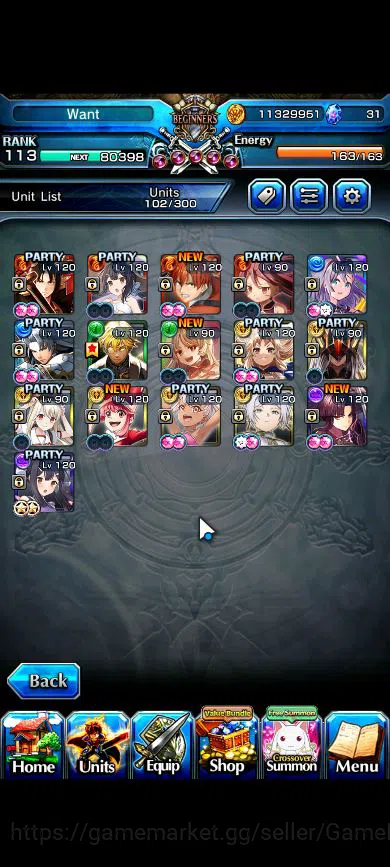 Grand Summoners Accounts Global|Rank 113|16 Ascend|RoyTW,LizaTW,FrierenTW,S image 4