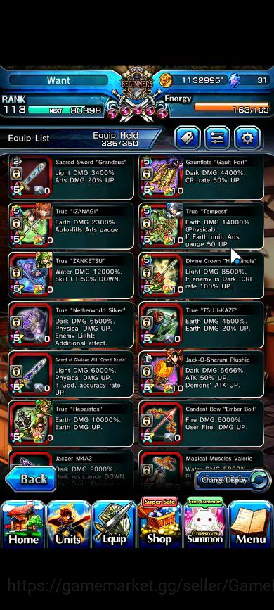 Grand Summoners Accounts Global|Rank 113|16 Ascend|RoyTW,LizaTW,FrierenTW,S image 7