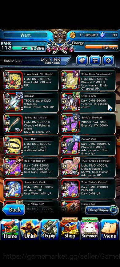 Grand Summoners Accounts Global|Rank 113|16 Ascend|RoyTW,LizaTW,FrierenTW,S image 9