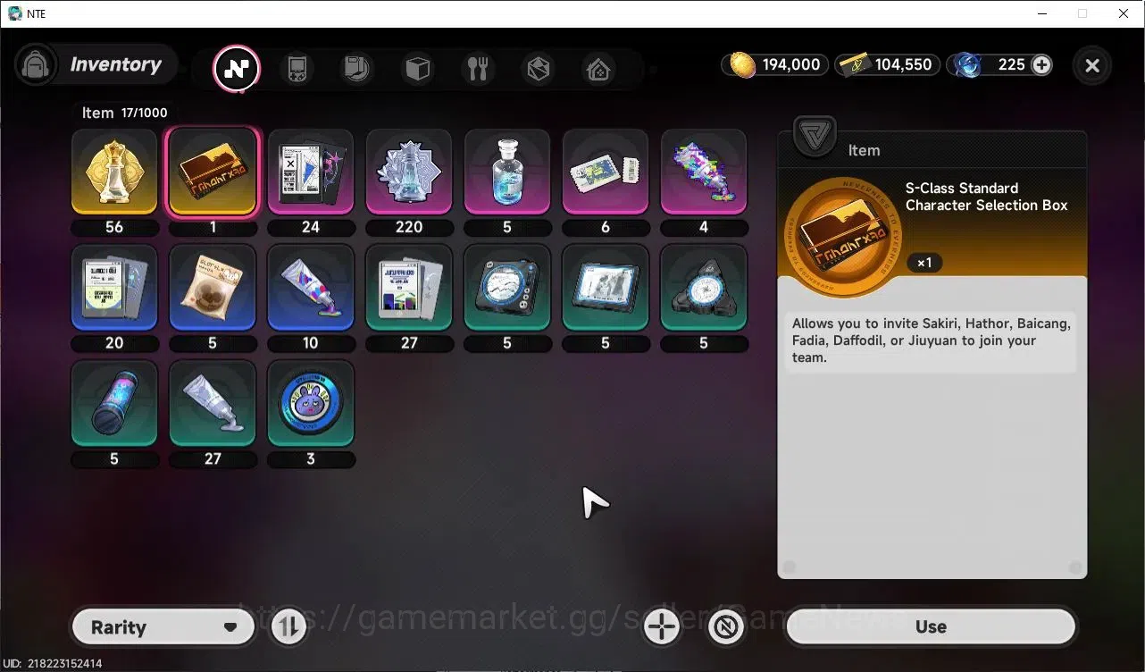 Neverness to Everness Accounts GLOBAL SEA|HL 3|1 Limited| 2 S-Class| Shinku, Jiuyuan |+1 S-Class Selector Box|Selector ON|3 8