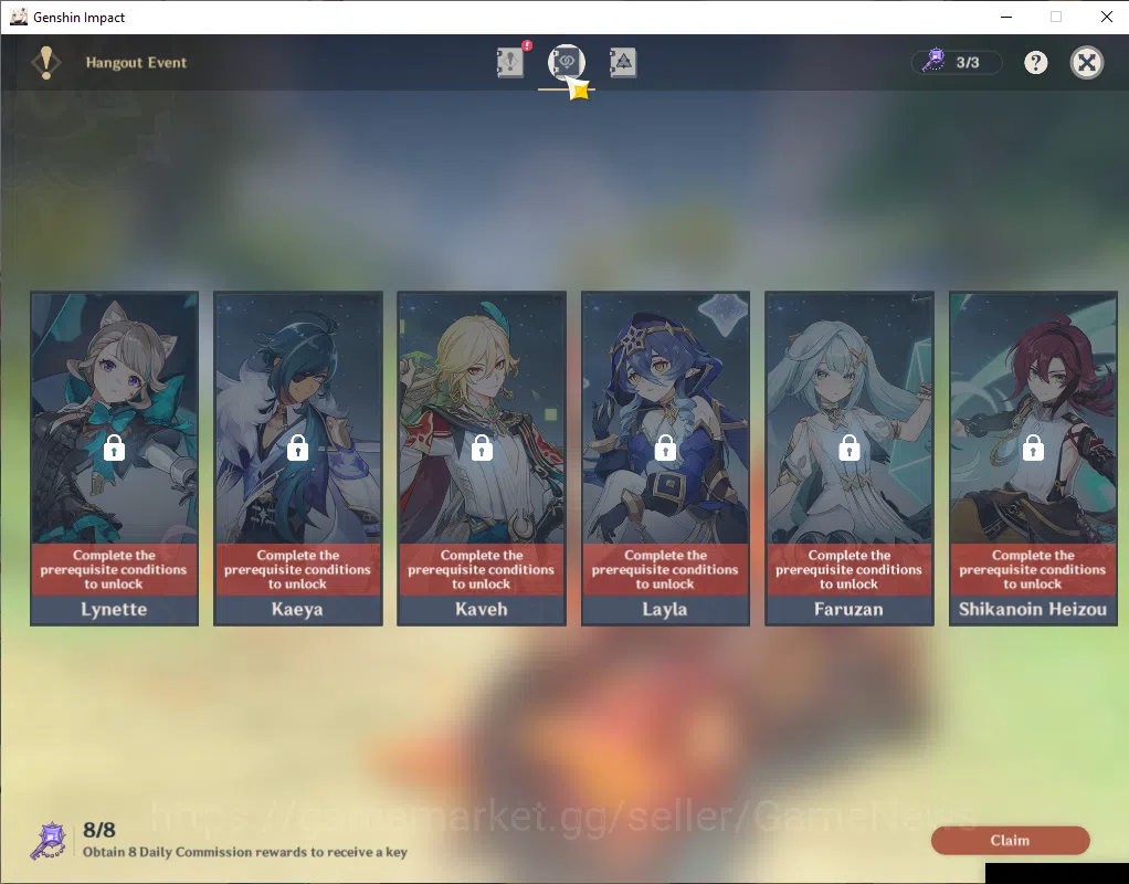 Genshin Impact Accounts ASIA|AR 56|5 Limited +4(*5WEP)|(Arlecch,Citlali)+S image 4