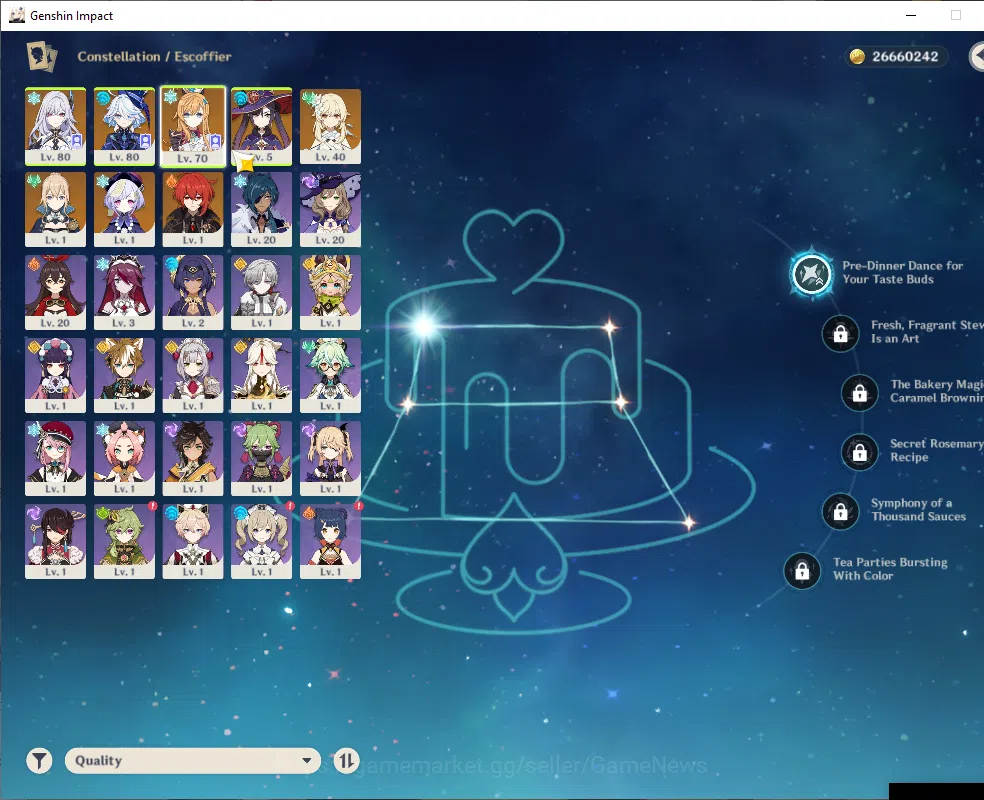 Genshin Impact Accounts ASIA|AR 55|Prime Team Skirk|3Limited+2(*5Wep)|(Ski image 4