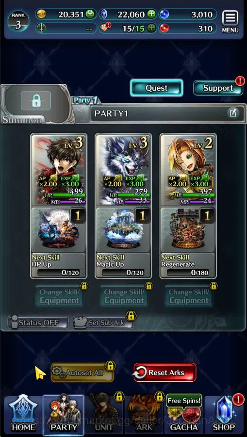 Last Cloudia Accounts Global|Starter Rank 3|Kyle the Swordsman,MB Rei,Li image 2