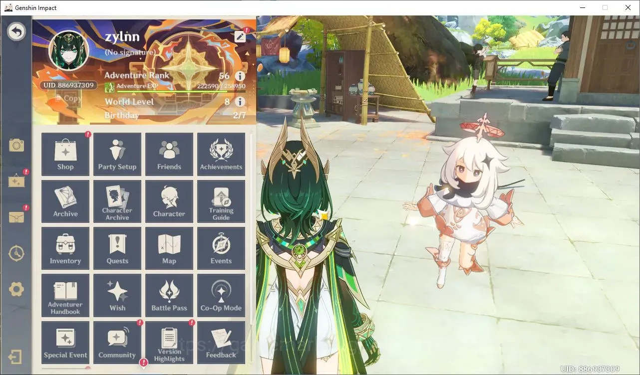 Genshin Impact Accounts Others ASIA|AR 56|6 Limited Char|Premium Lunar Team(Nefer,Lauma,Furina 1