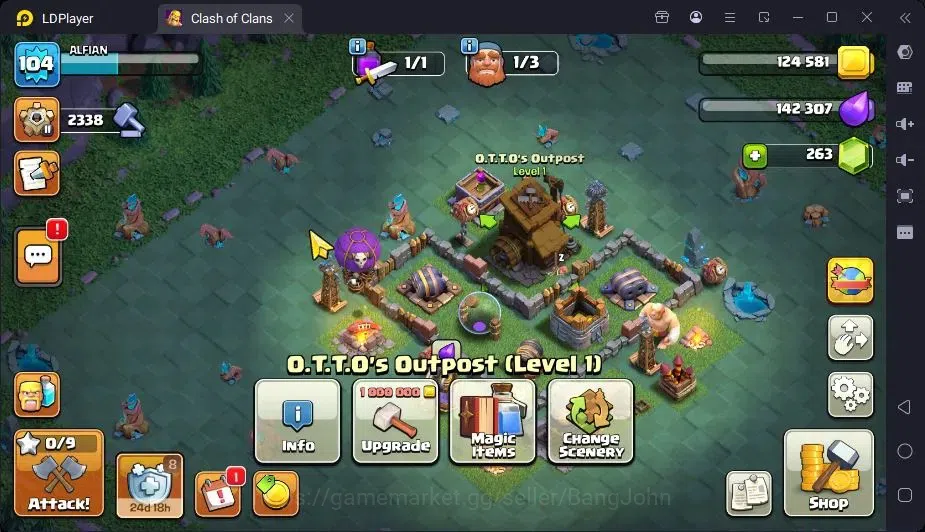 Clash of Clans Accounts High-End Global |TH 15-BH 7|LVL104|BK65,AQ66,MP34,GW40,RC4|BM7|2 Legend skin & 1 Gold|Gem 17