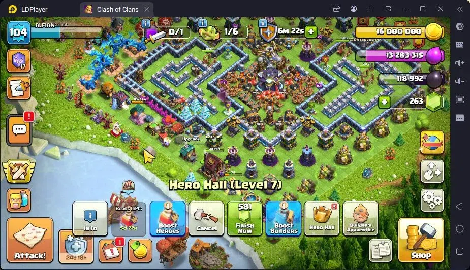 Clash of Clans Accounts High-End Global |TH 15-BH 7|LVL104|BK65,AQ66,MP34,GW40,RC4|BM7|2 Legend skin & 1 Gold|Gem 7