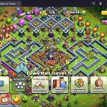 Clash of Clans Accounts High-End Global |TH 15-BH 7|LVL104|BK65,AQ66,MP34,GW40,RC4|BM7|2 Legend skin & 1 Gold|Gem