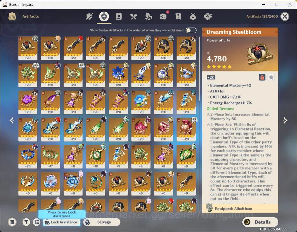 Genshin Impact Accounts ASIA|AR 55|4 limit| Columbina, Alhaitham, Nahida,  image 14