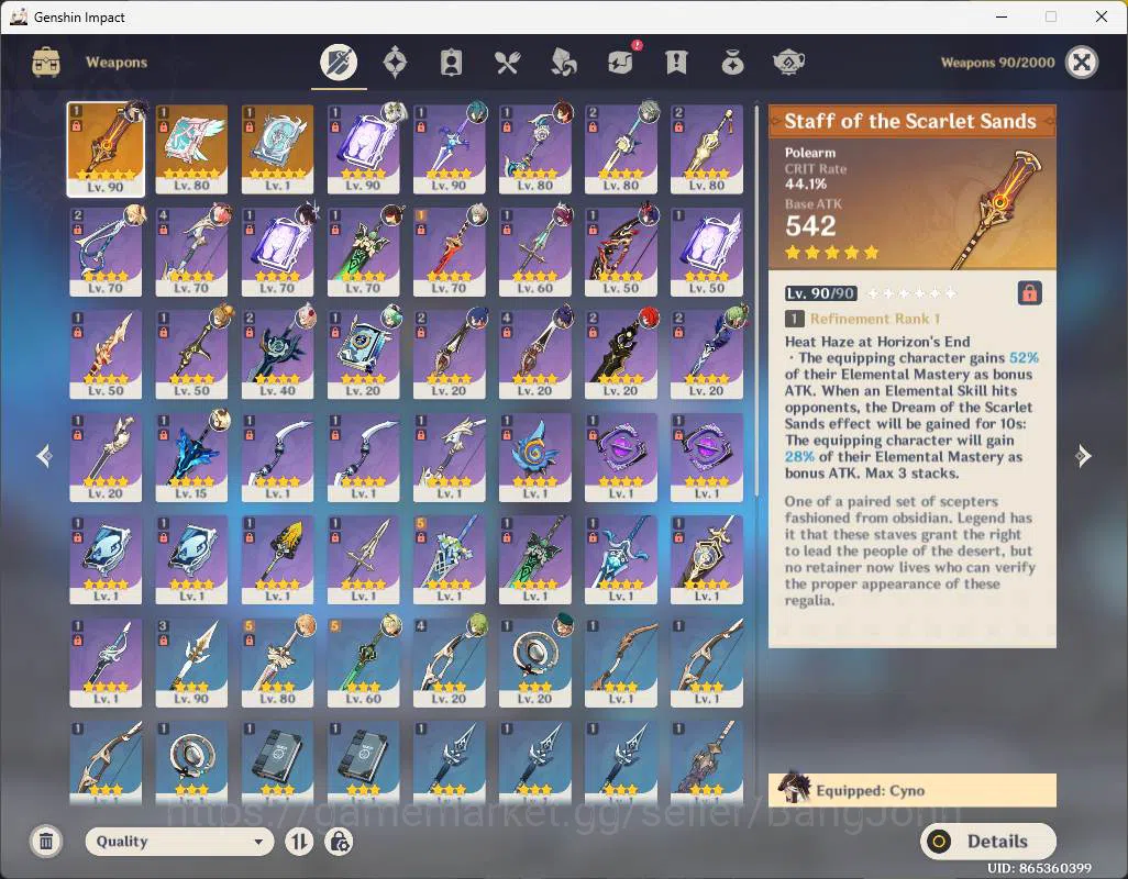 Genshin Impact Accounts ASIA|AR 55|4 limit| Columbina, Alhaitham, Nahida,  image 15