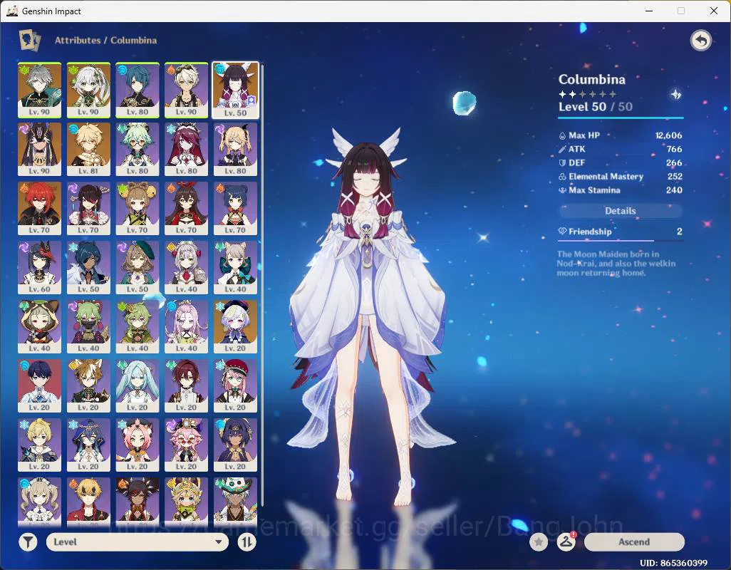 Genshin Impact Accounts ASIA|AR 55|4 limit| Columbina, Alhaitham, Nahida,  image 17