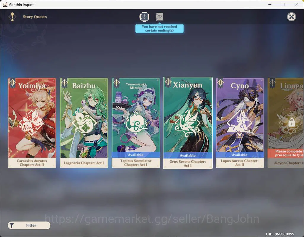 Genshin Impact Accounts ASIA|AR 55|4 limit| Columbina, Alhaitham, Nahida,  image 5