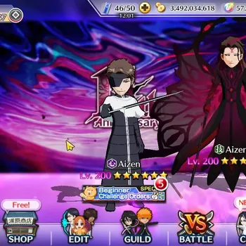 Bleach: Brave Souls Accounts High-End Global |1,3M BP+57K Orb|2 MT|End Game|Byakuya,Rukia TYBW26|Aizen,Grimmjow 11th|Ichigo