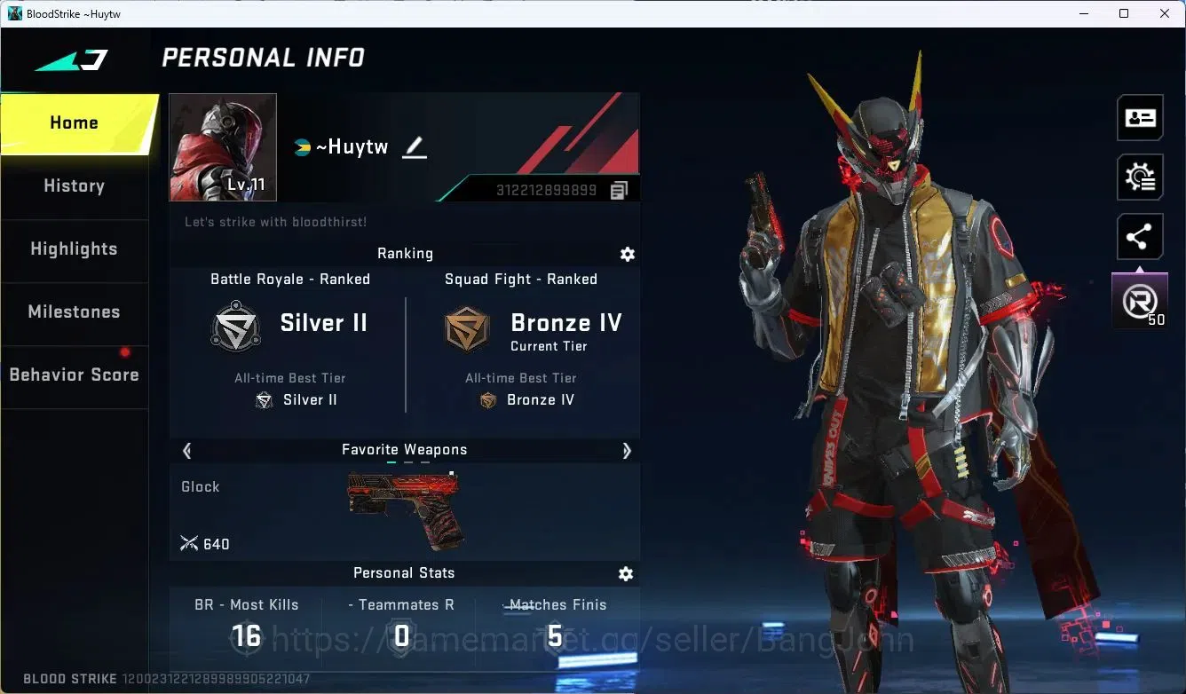 Blood Strike Accounts ASIA |Skin Ultra ETHAN - Raid Mask | 3 Legendary G image 2