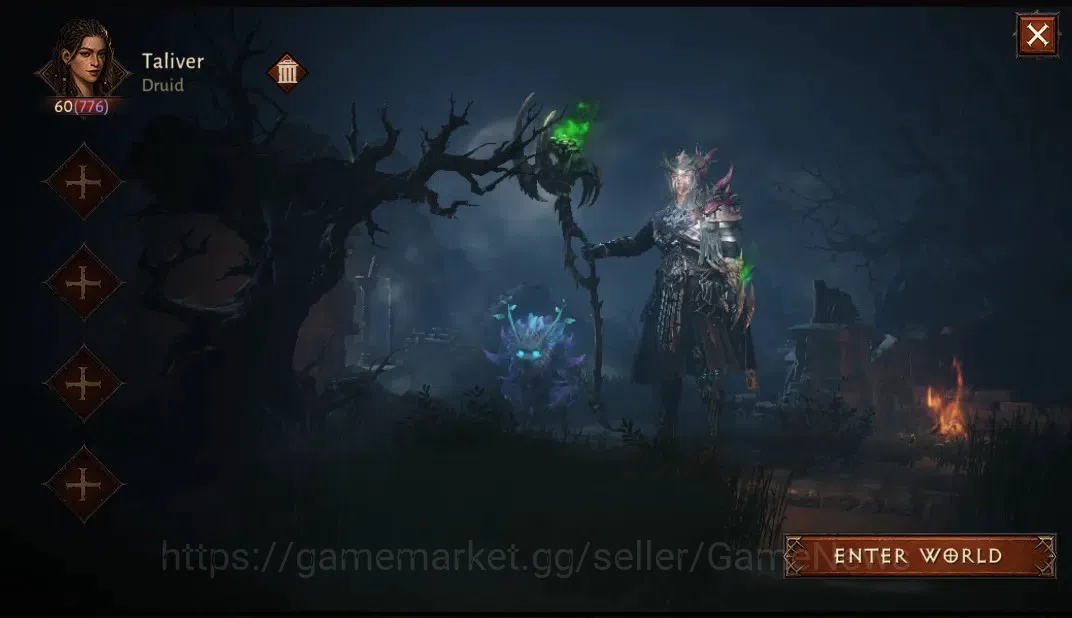Diablo Immortal Accounts SA-Oza|CS ON|Lv60(776)|Druid|CR 41K|Reso 420|Parag image 1