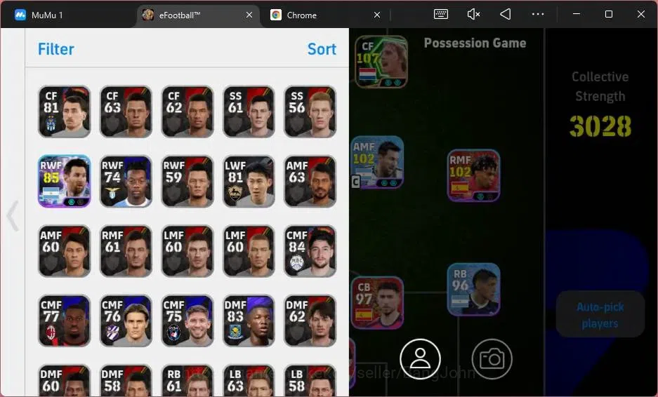 eFootball Accounts Mobile|PW 3028|Epic Cruyff, Gerrard|Showtime Messi image 2