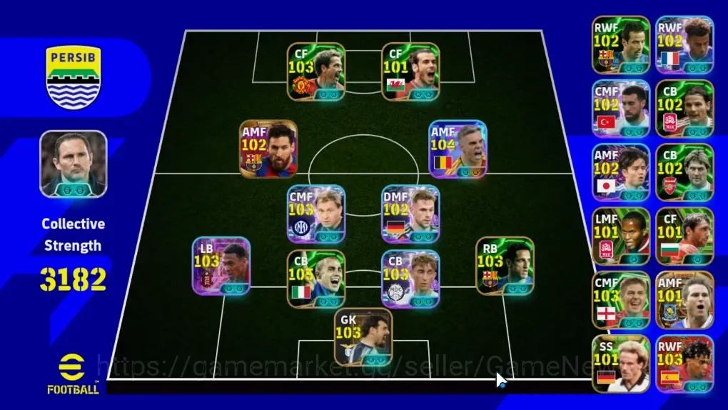 eFootball Accounts High-End Android|Big Time Lampard|28 Epic Cannavaro,Belletti,Michael Owen,Angelo Peruzzi,Gareth Bale|26 1